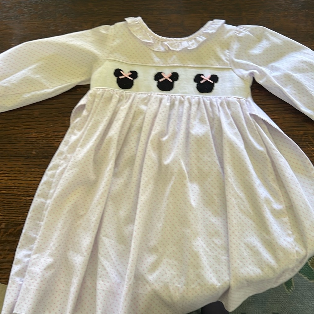 Cecil & Lou Girls Disney Mickey Mouse Smocked Dress. Size 5